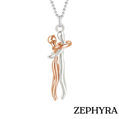 Loving bond – Collana con ciondolo di coppia