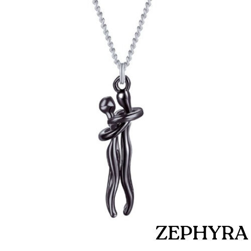 Loving bond – Collana con ciondolo di coppia