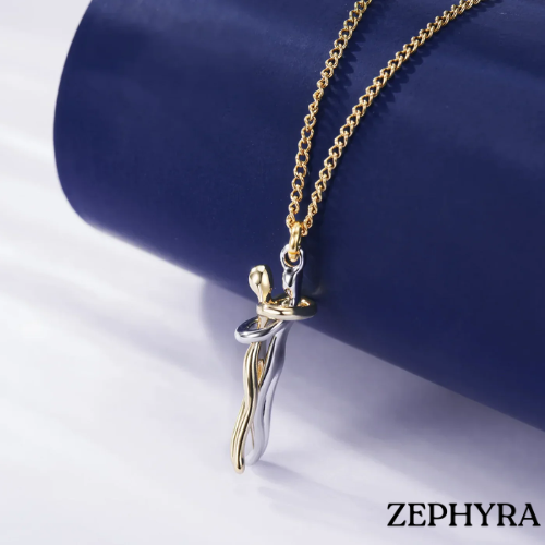 Loving bond – Collana con ciondolo di coppia
